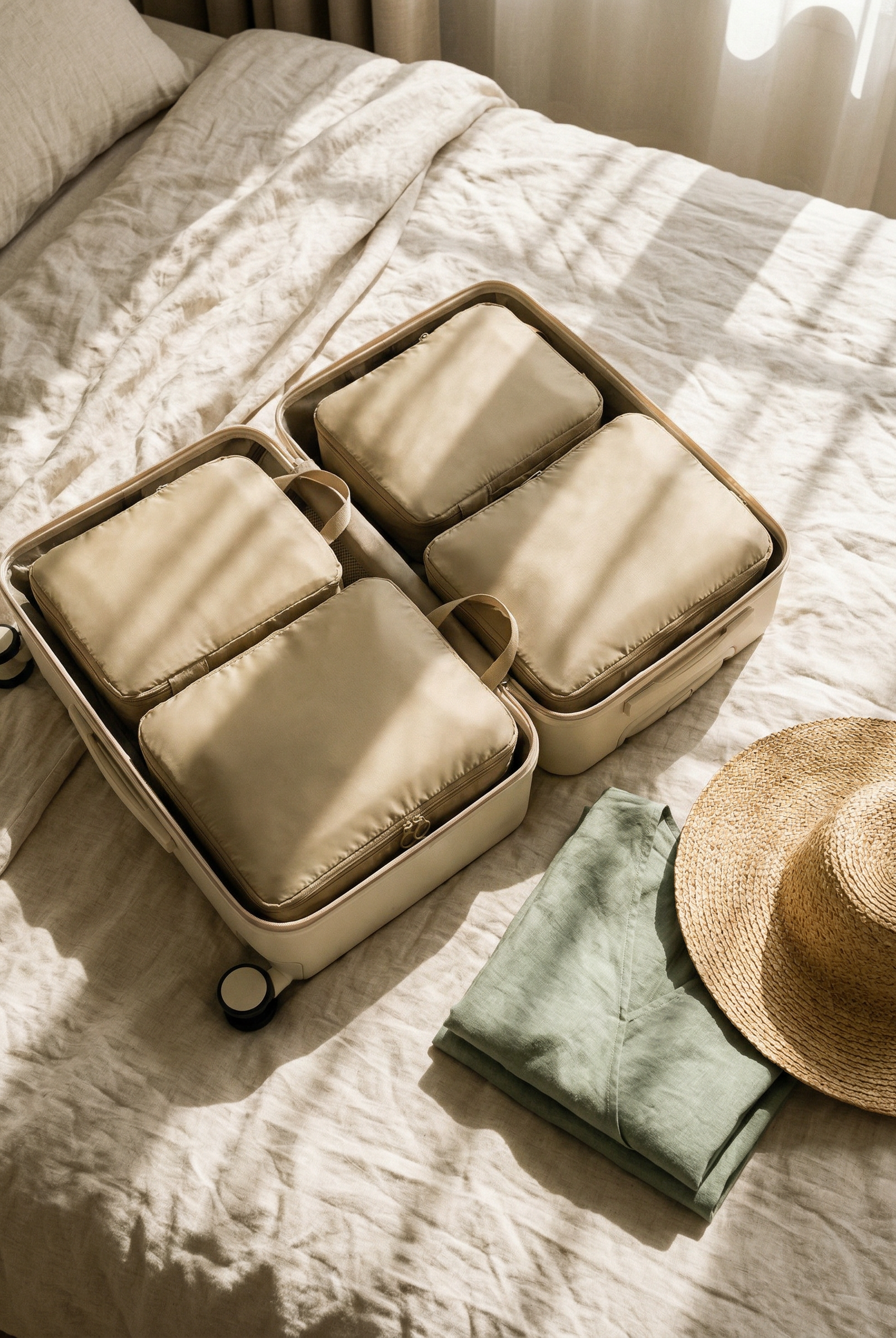Portable Compression Packing Cubes for Suitcase by LINTICO