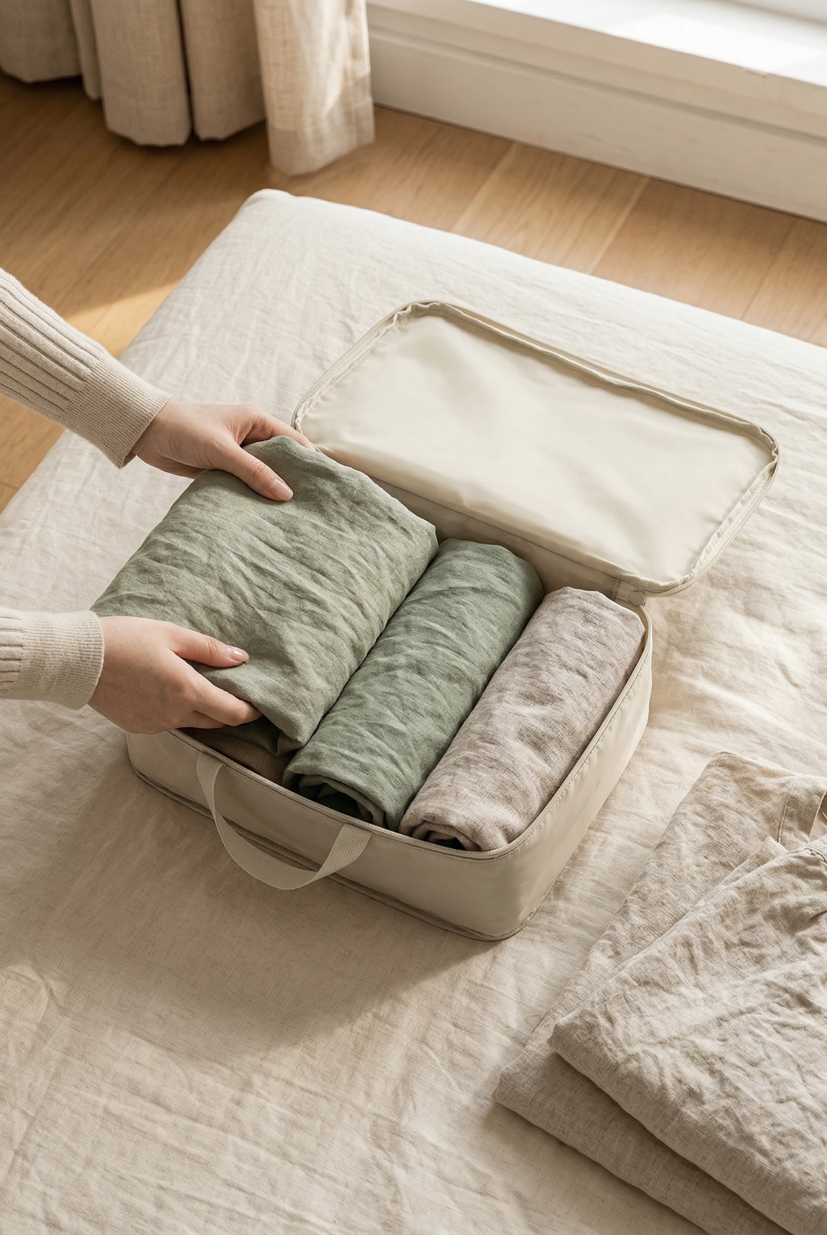 Portable Compression Packing Cubes for Suitcase by LINTICO