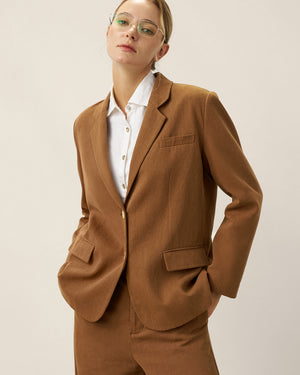 Lyocell Linen Tailored Blazer CASSIDY by LINTICO for women