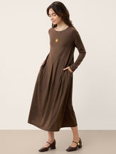 LINTICO women's wool outfit with maxi dress and midi dress