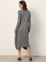 Wool Cocoon Curved Waist Mini Dress FARRAH by LINTICO for women