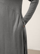 Wool Cocoon Curved Waist Mini Dress FARRAH by LINTICO for women