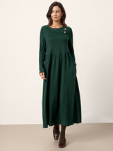 LINTICO women's wool outfit with maxi dress and midi dress