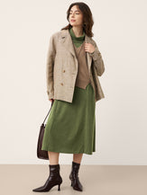 LINTICO women's wool outfit with maxi dress and midi dress