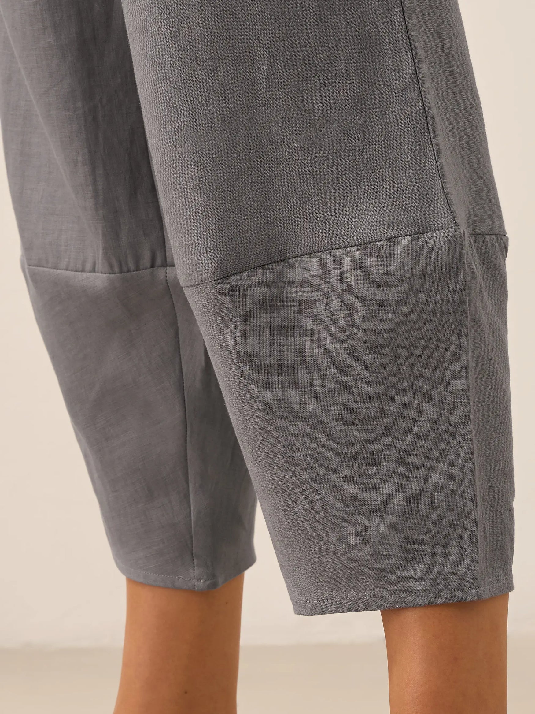 100% Linen Crop Pants RORY by LINTICO for women