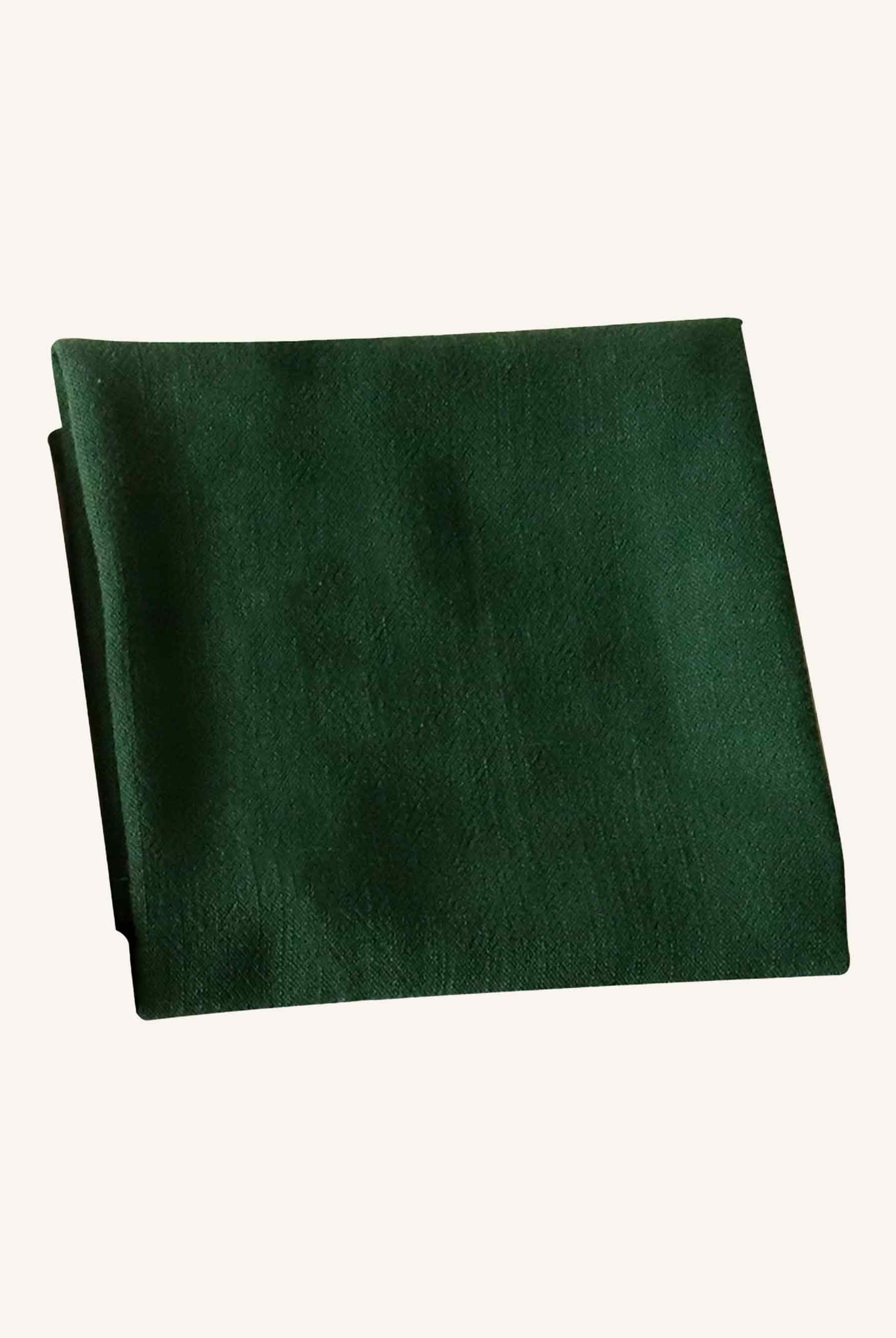Cotton Linen Napkins Solid Color Placemats Tea Towels - Dark Green / One-Size - ACCESSORIES-Others
