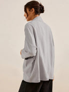 100% Linen Kimono Jacket with Belt ELLA - TOPS-Linen Jackets