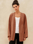 100% Linen Kimono Blazer GREER - TOPS-Linen Jackets