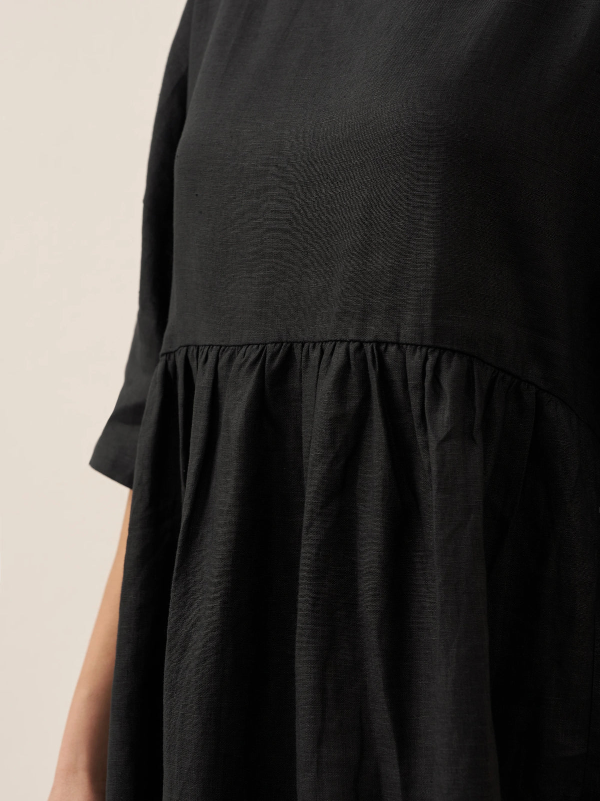 100% Linen A-Line Midi Dress VALENCIA by LINTICO for women