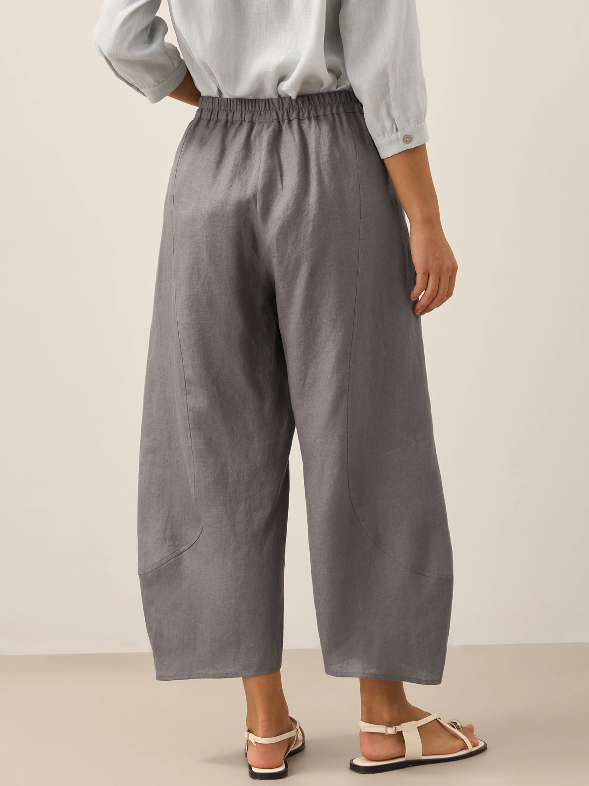 Pantalon cheville femme ZOE 100% lin, coupe classique, de LINTICO
