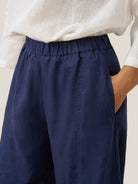 Pantalon cheville femme ZOE 100% lin, coupe classique, de LINTICO