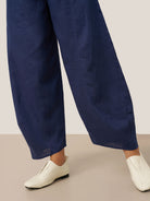 Pantalon cheville femme ZOE 100% lin, coupe classique, de LINTICO