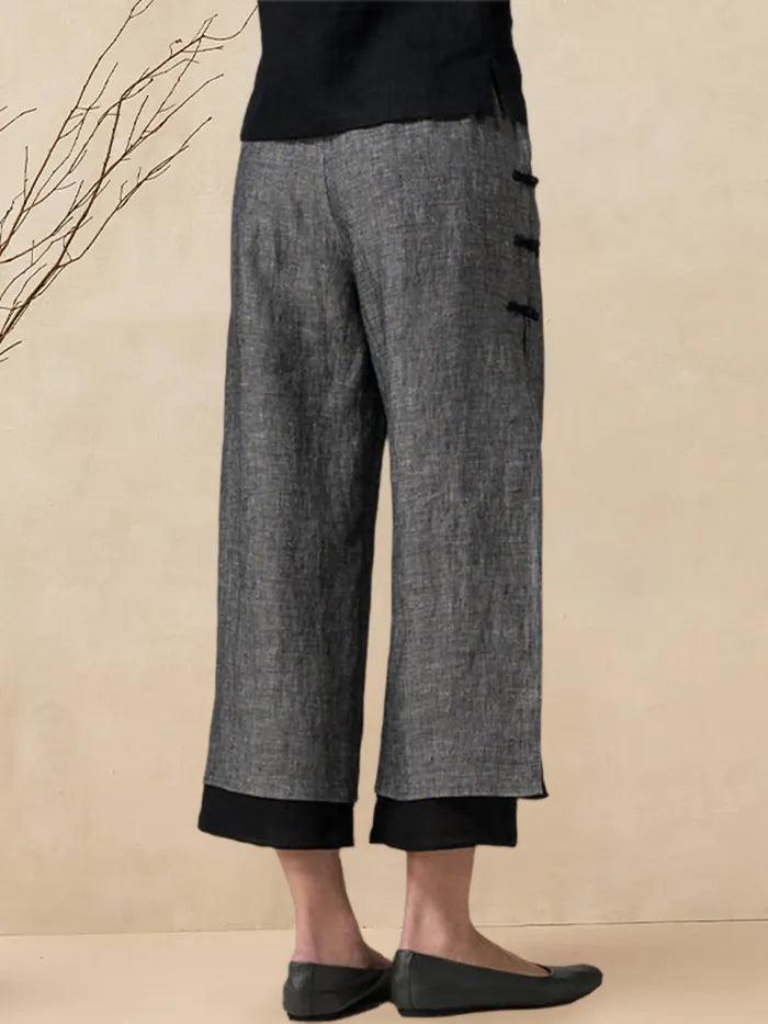 COYSEIO☆DOUBLE CAPRI PANTS(2color) COYSEIO】DOUBLE CAPRI PANTS LIGHT GREY | eBay
