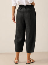 100% Linen Crop Pants RORY by LINTICO for women