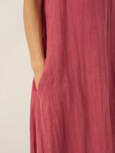 100% Linen Strappy Maxi Dress & Cover-Up Set UNA by LINTICO for women