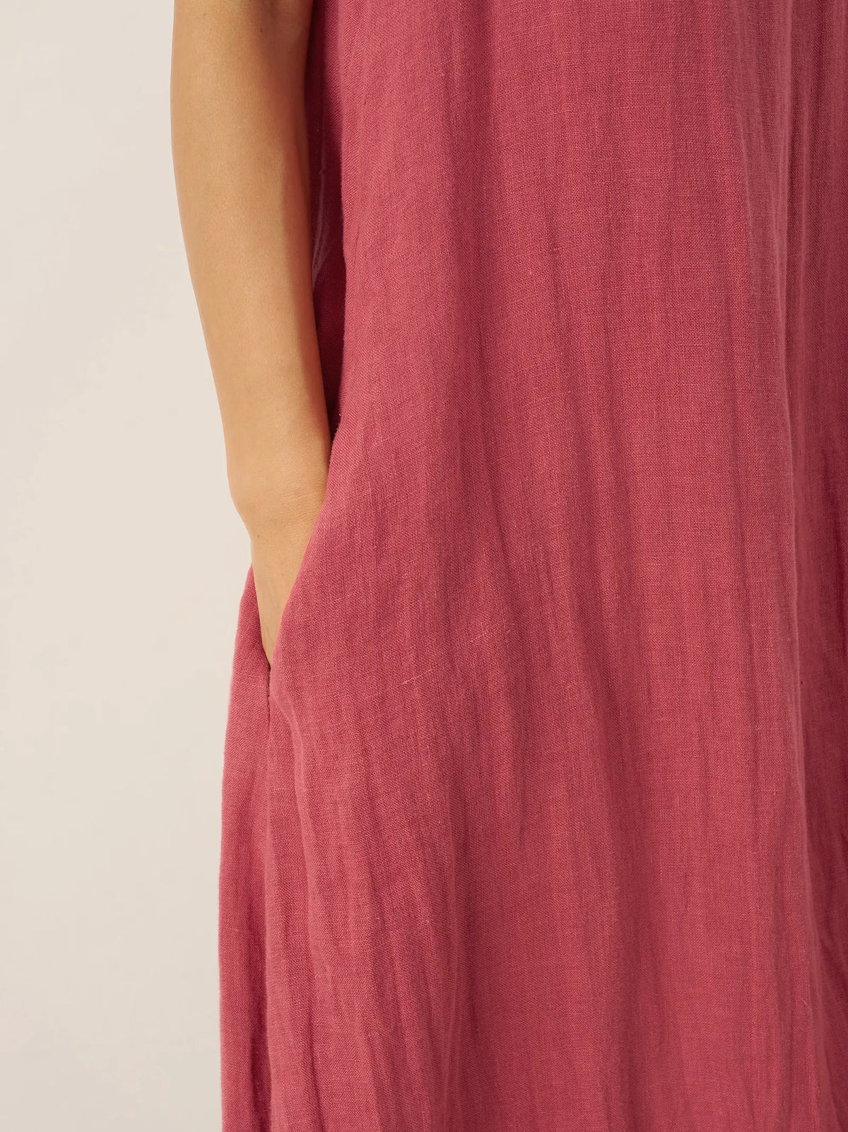 100% Linen Strappy Maxi Dress & Cover-Up Set UNA by LINTICO for women