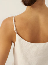 100% Linen Beaded Hem Camisole Bree by LINTICO for women