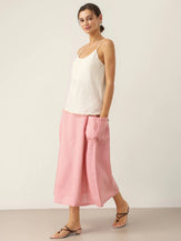 100% Linen Beaded Hem Camisole Bree by LINTICO for women