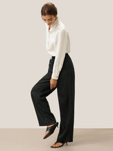 100% Linen Classic Pants LYON by LINTICO for women