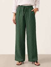 100% Linen Classic Pants LYON by LINTICO for women