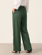 100% Linen Classic Pants LYON by LINTICO for women