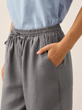 100% Linen Classic Pants LYON by LINTICO for women