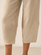 100% Linen Crop Pants RORY by LINTICO for women
