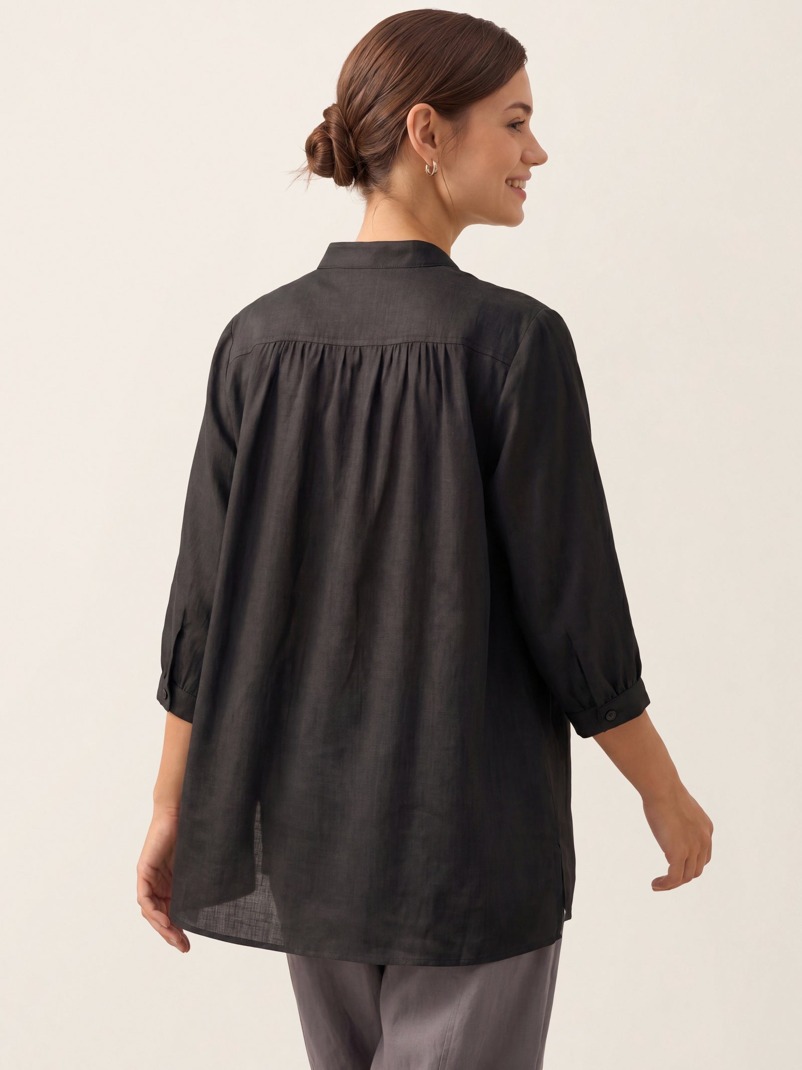 100% Linen Dress Shirt JOANNA by LINTICO for women
