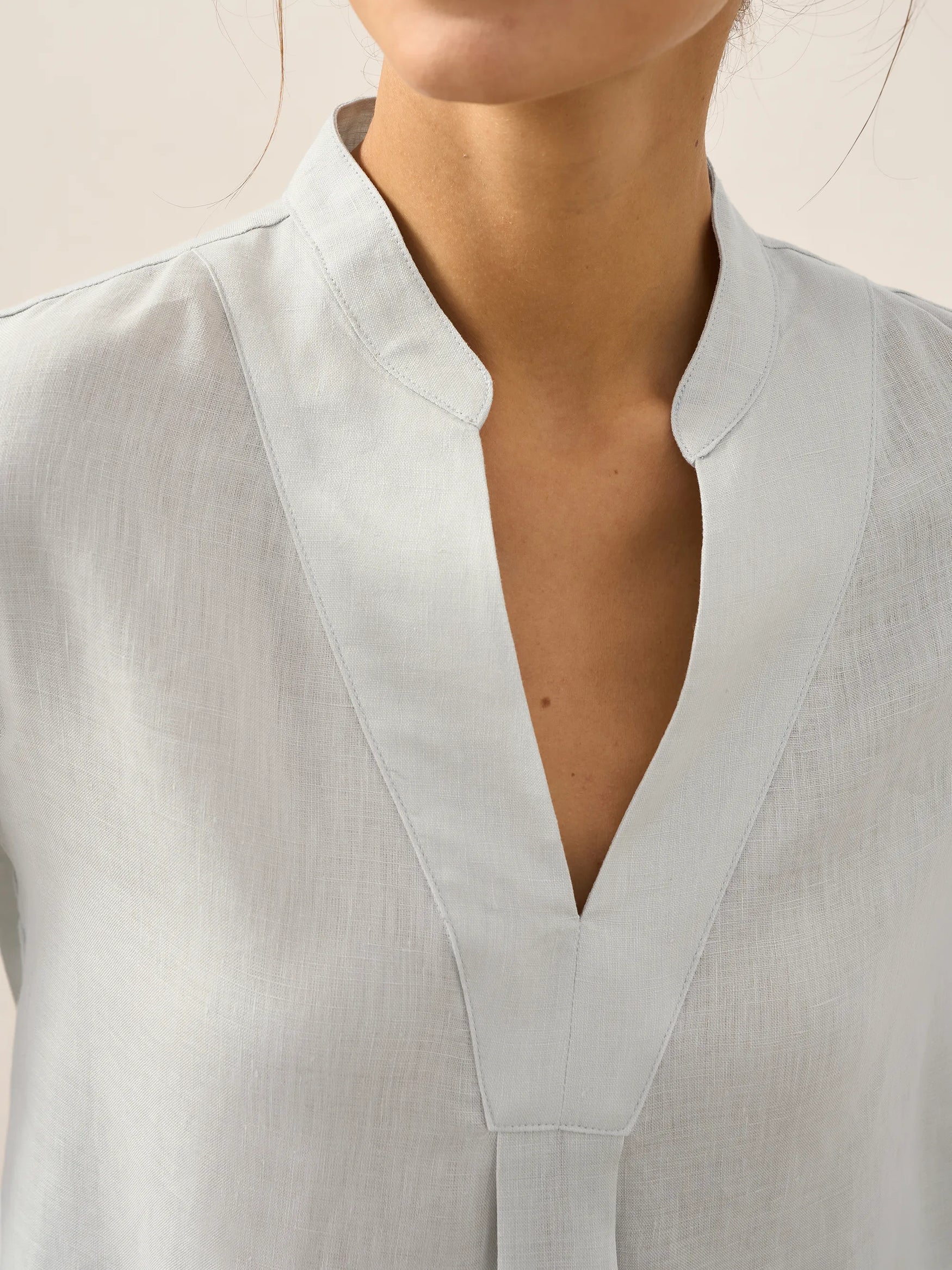 100% Linen Dress Shirt JOANNA by LINTICO for women