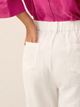 100% Linen Relaxed Fit Lightweight Cover-Up Bottoms WINONA by LINTICO for women