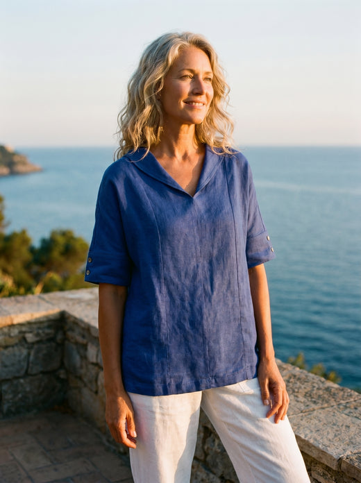 100% Linen Dress Shirt JOANNA