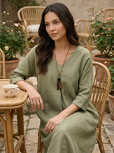 Artisanal Woodland Pendant Necklace by LINTICO