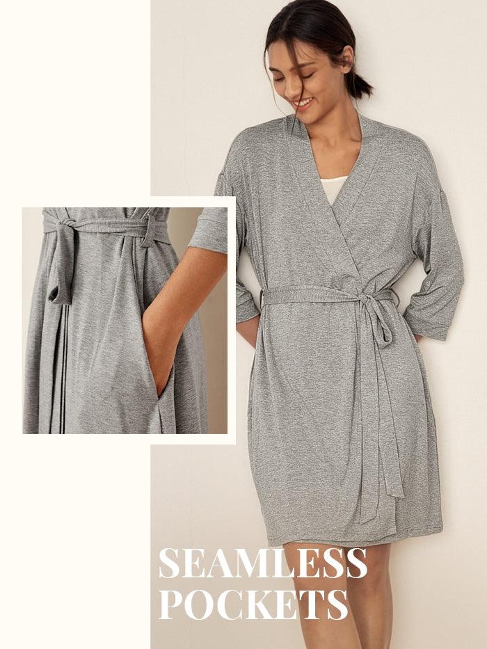 Bamboo Kimono Robe EVE - LOUNGEWEAR-Bamboo PJS