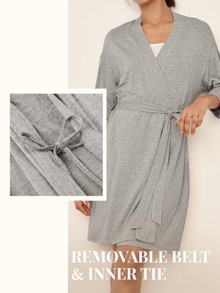 Bamboo Kimono Robe EVE - LOUNGEWEAR-Bamboo PJS