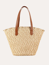 DuoWeave Chic Tote - Brown / One-Size - ACCESSORIES-Bag
