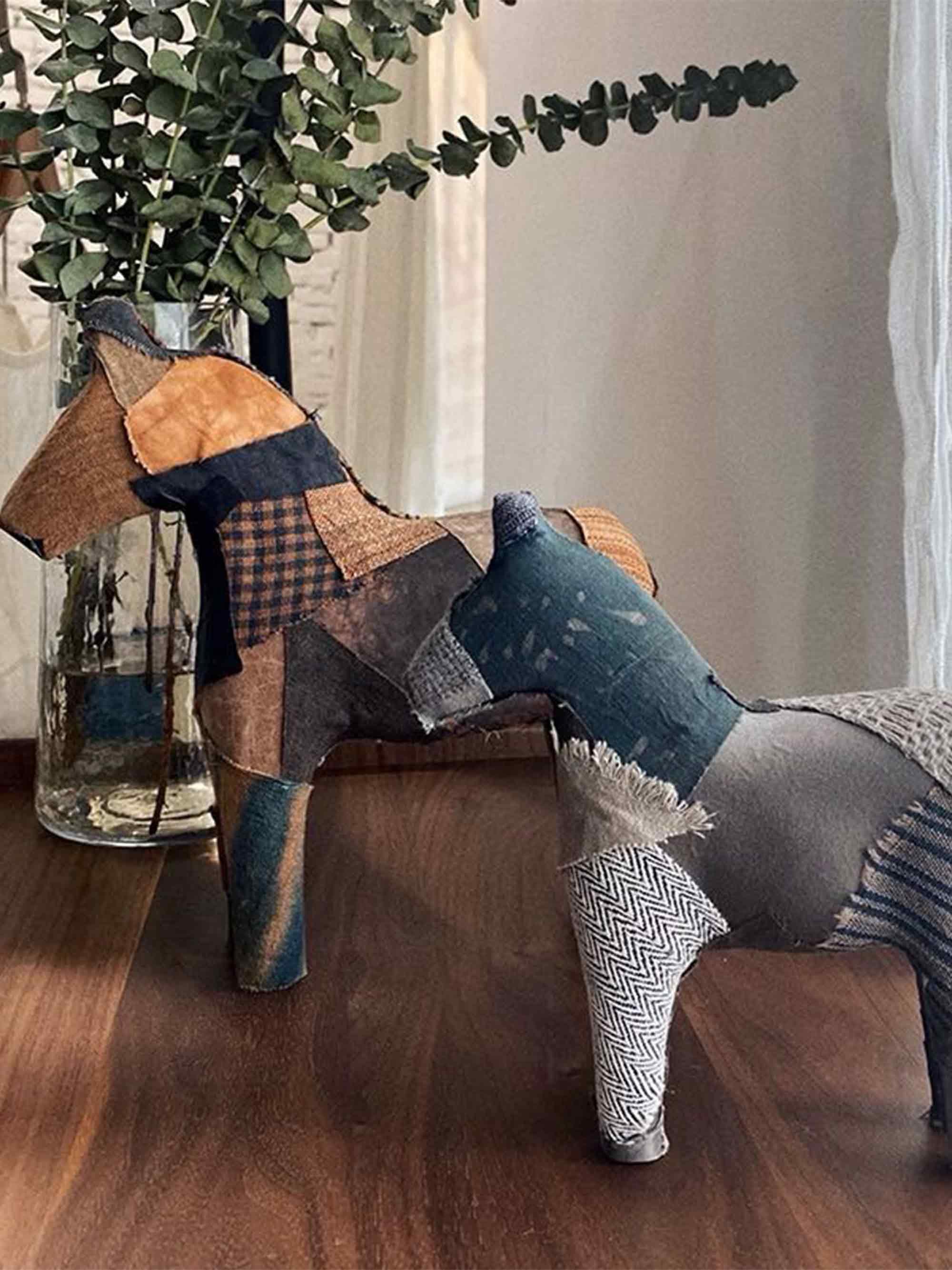 Persimmon Plant-Dyed Cotton Linen Silk Patchwork Kit (17 Swatches) - ACCESSORIES-Others