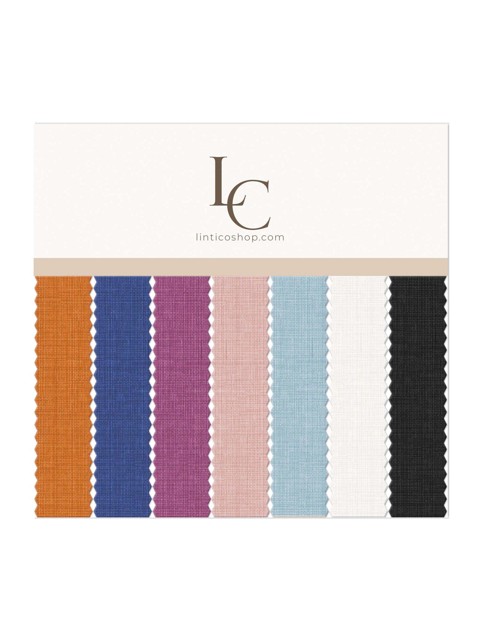 100% Linen Lightweight Fabric Handcraft Material for DIY and Sewing Projects - Sun Orange / Sample