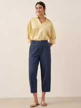 Linen Oversized Fit Pocket Shirt ELOWEN by LINTICO for women