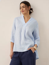 100% Linen Dress Shirt JOANNA by LINTICO for women