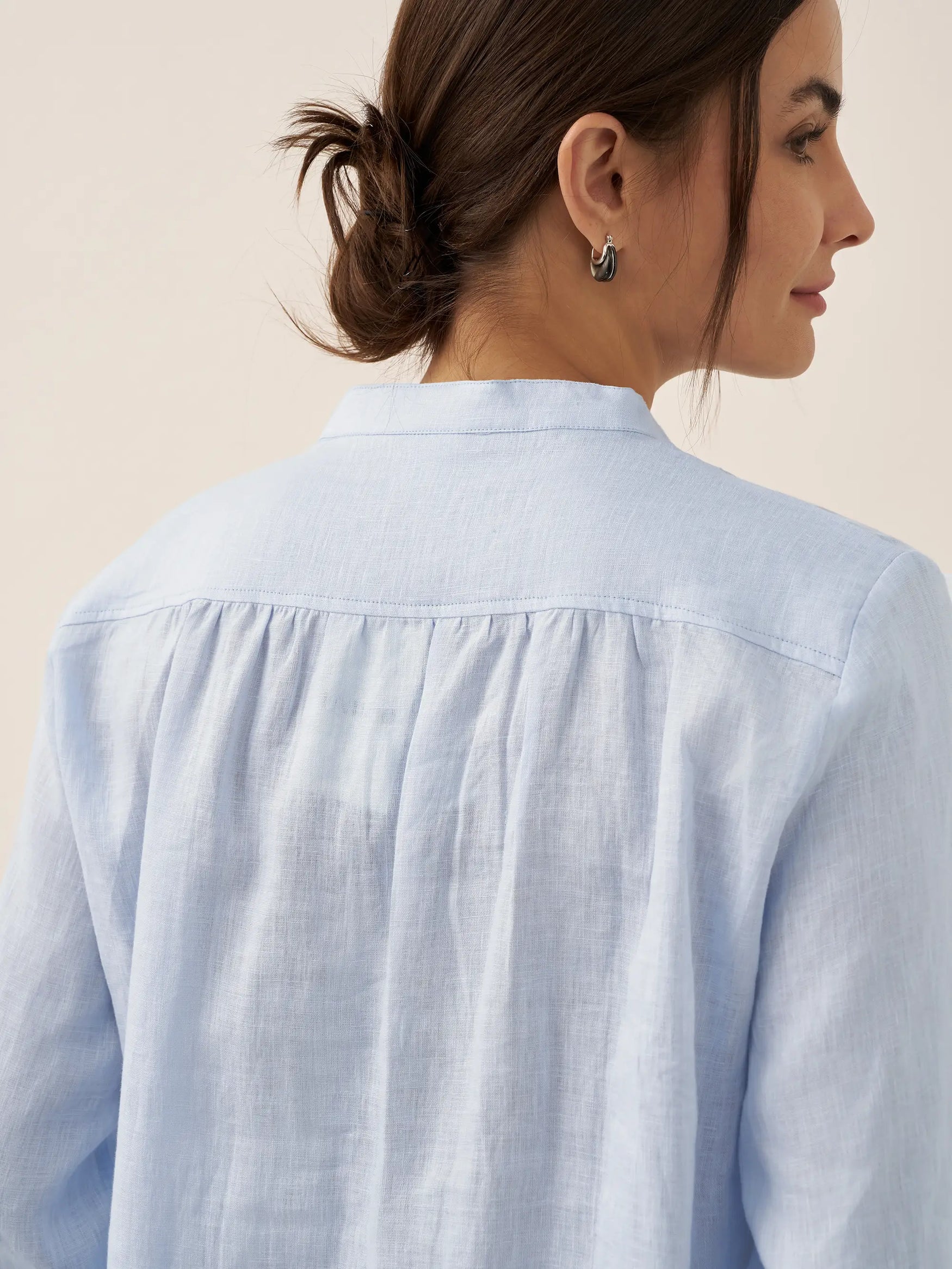 100% Linen Dress Shirt JOANNA by LINTICO for women