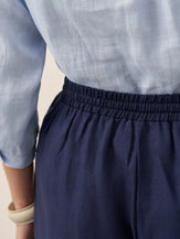 100% Linen Classic Pants LYON by LINTICO for women
