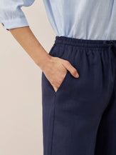100% Linen Classic Pants LYON by LINTICO for women