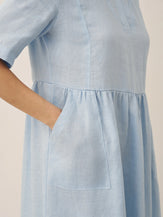 LINTICO women's linen outfit with maxi dress and midi dress