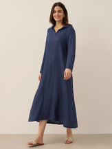 LINTICO women's linen outfit with maxi dress and midi dress