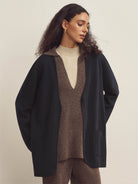 Merino Wool Soft V-Neck Designer Cardigan