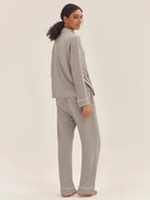 Long Sleeve Bamboo Pajama Set Adeline - LOUNGEWEAR-Bamboo PJS