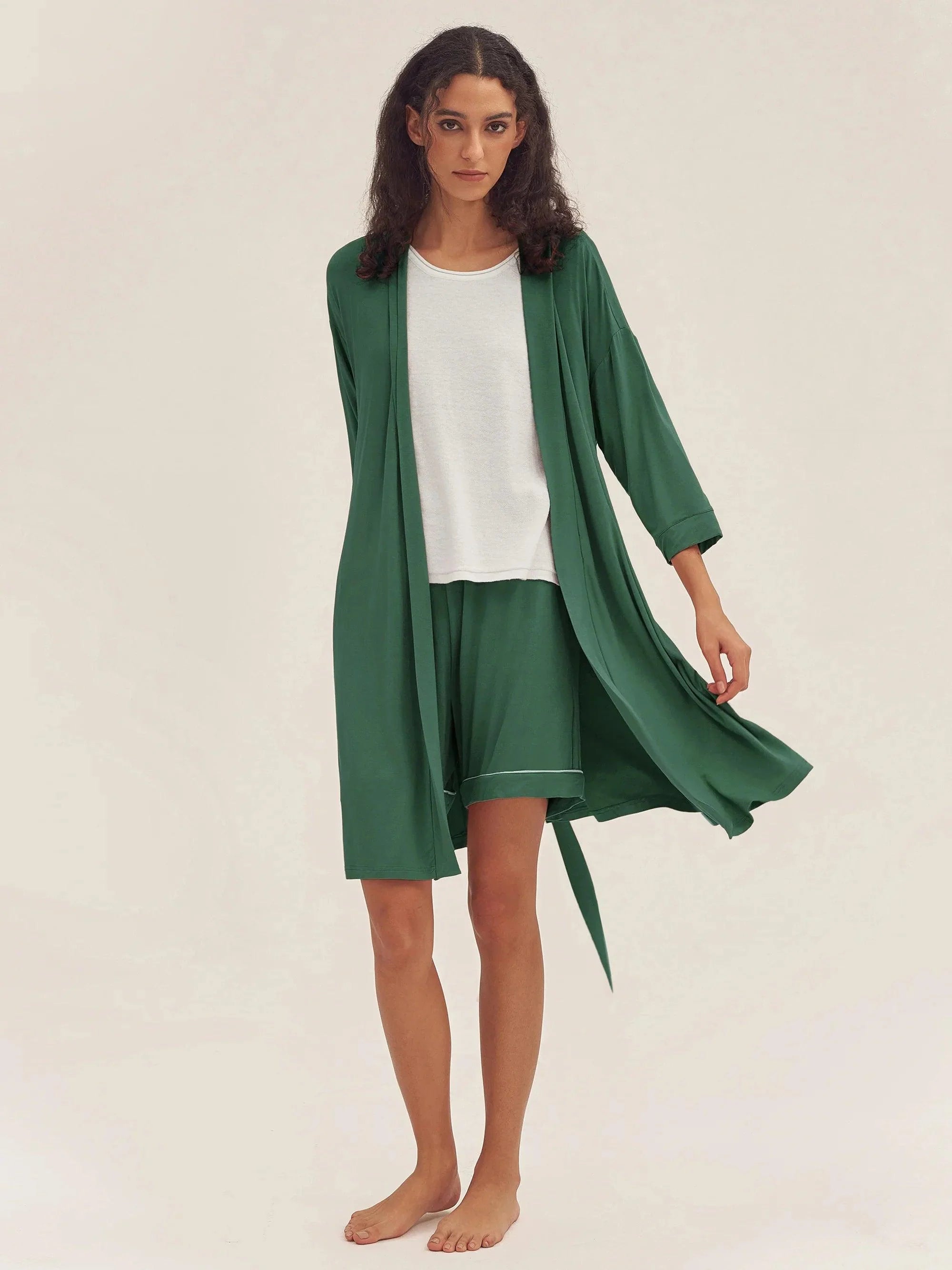 Bamboo Kimono Robe EVE - LOUNGEWEAR-Bamboo PJS