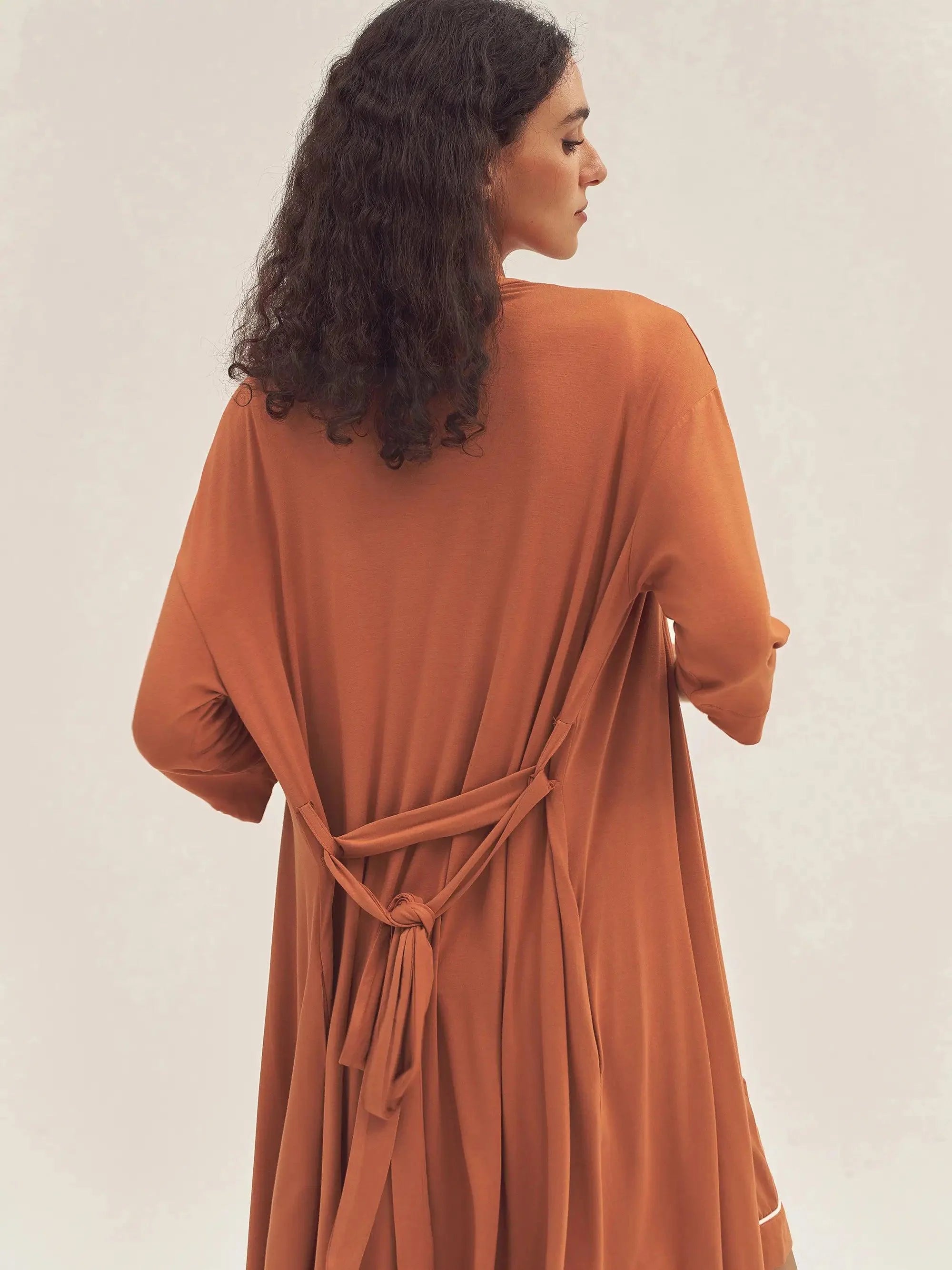Bamboo Kimono Robe EVE - LOUNGEWEAR-Bamboo PJS