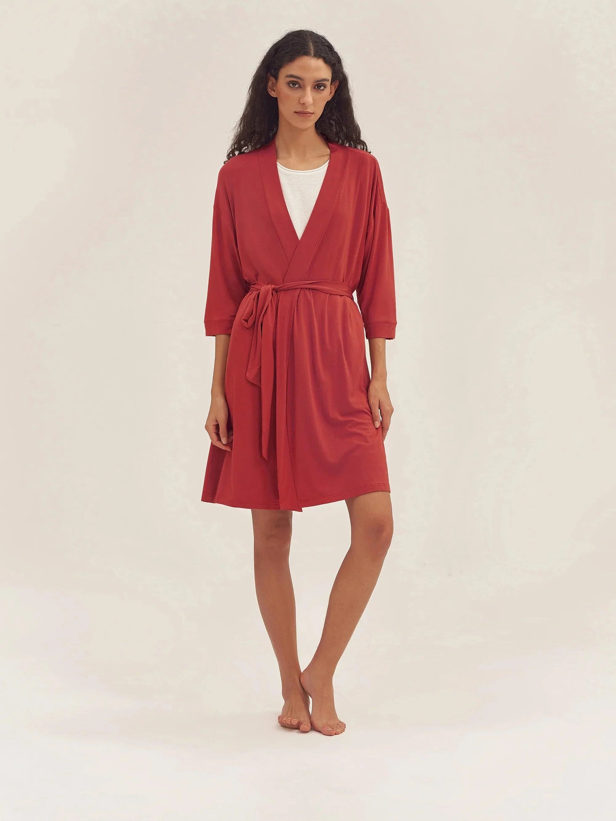 Bamboo Kimono Robe EVE - LOUNGEWEAR-Bamboo PJS