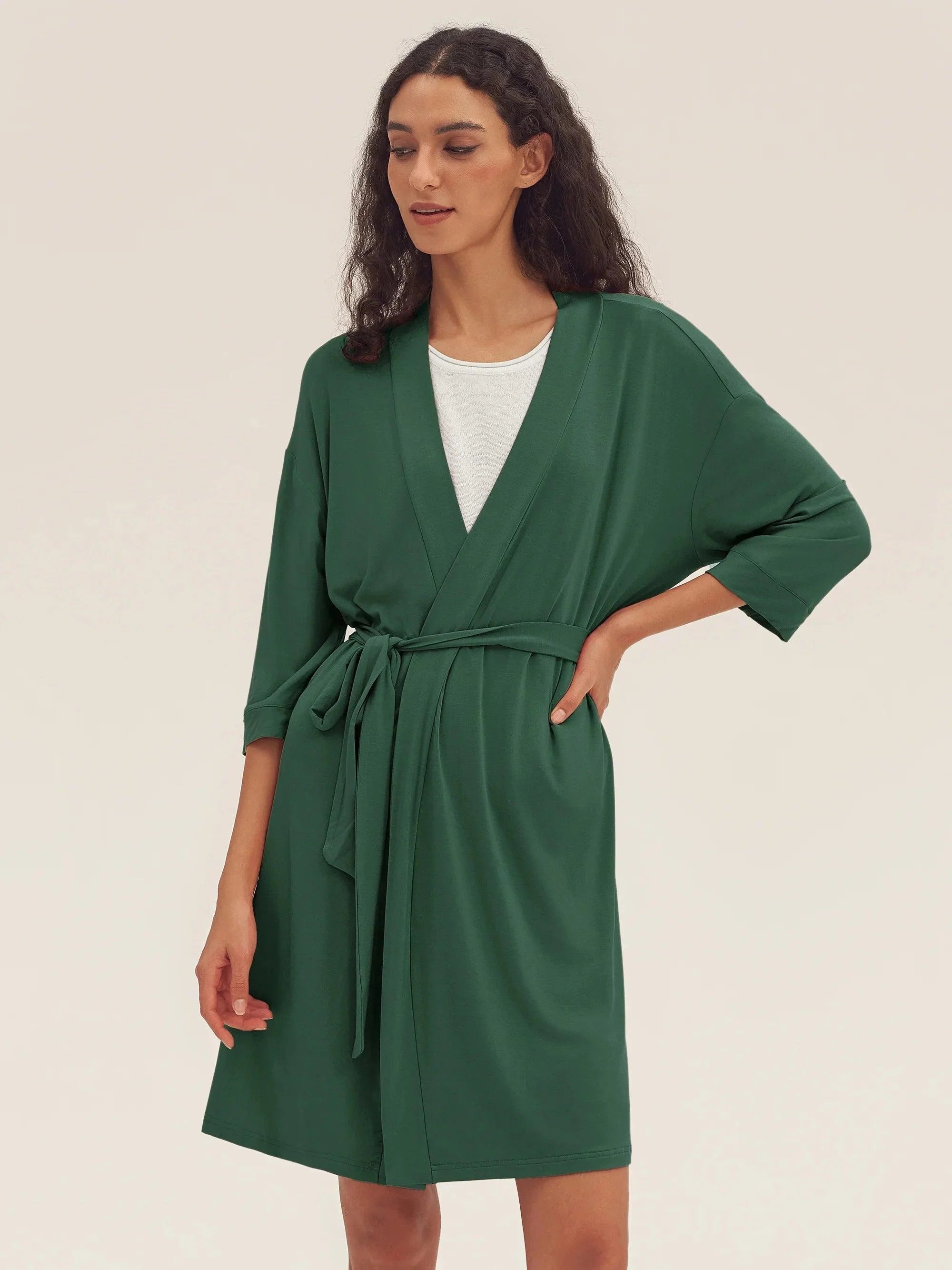 Bamboo Kimono Robe EVE - LOUNGEWEAR-Bamboo PJS